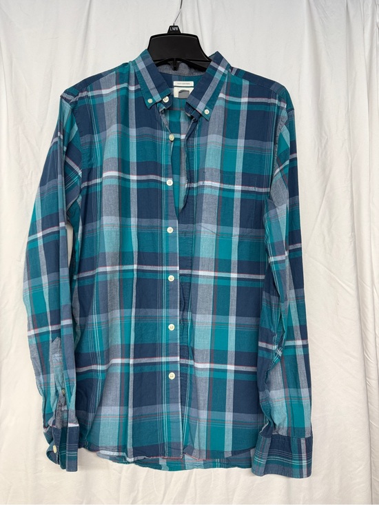 Old Navy Other - Old Navy Plaid Button Up Long Sleeve Slim Fit Shirt Size Large